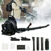 Balieda 63CC Gas Powered Leaf Blower, Backpack 2-Stroke Blowers for Lawn Care, Snow, Yard Dust \u0026 Debris Cleanup (Black)